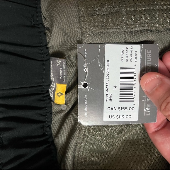 Eddie Bauer Climatrail Zip off hiking pants shorts - Picture 4 of 11